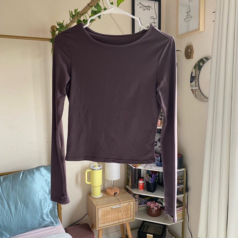 Women's Long Sleeve Top in Dusty Purple